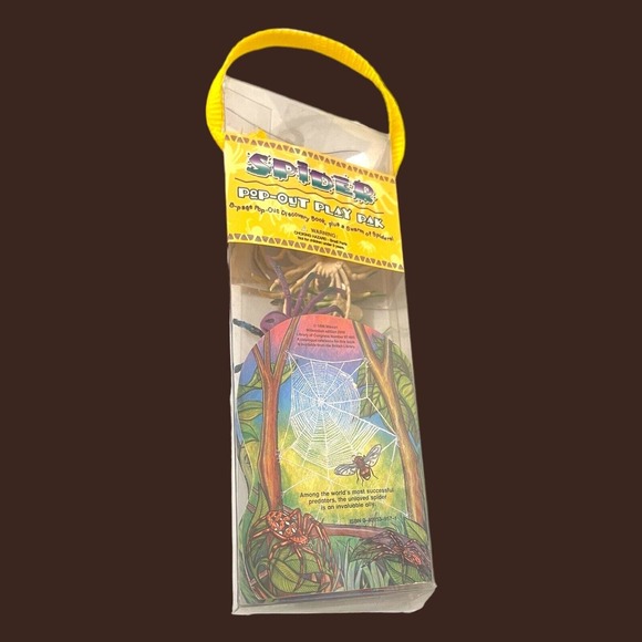 Safari Ltd Spider Set Of 8 Plus Pop Up Book Mini Spiders Educational Book - Picture 5 of 10